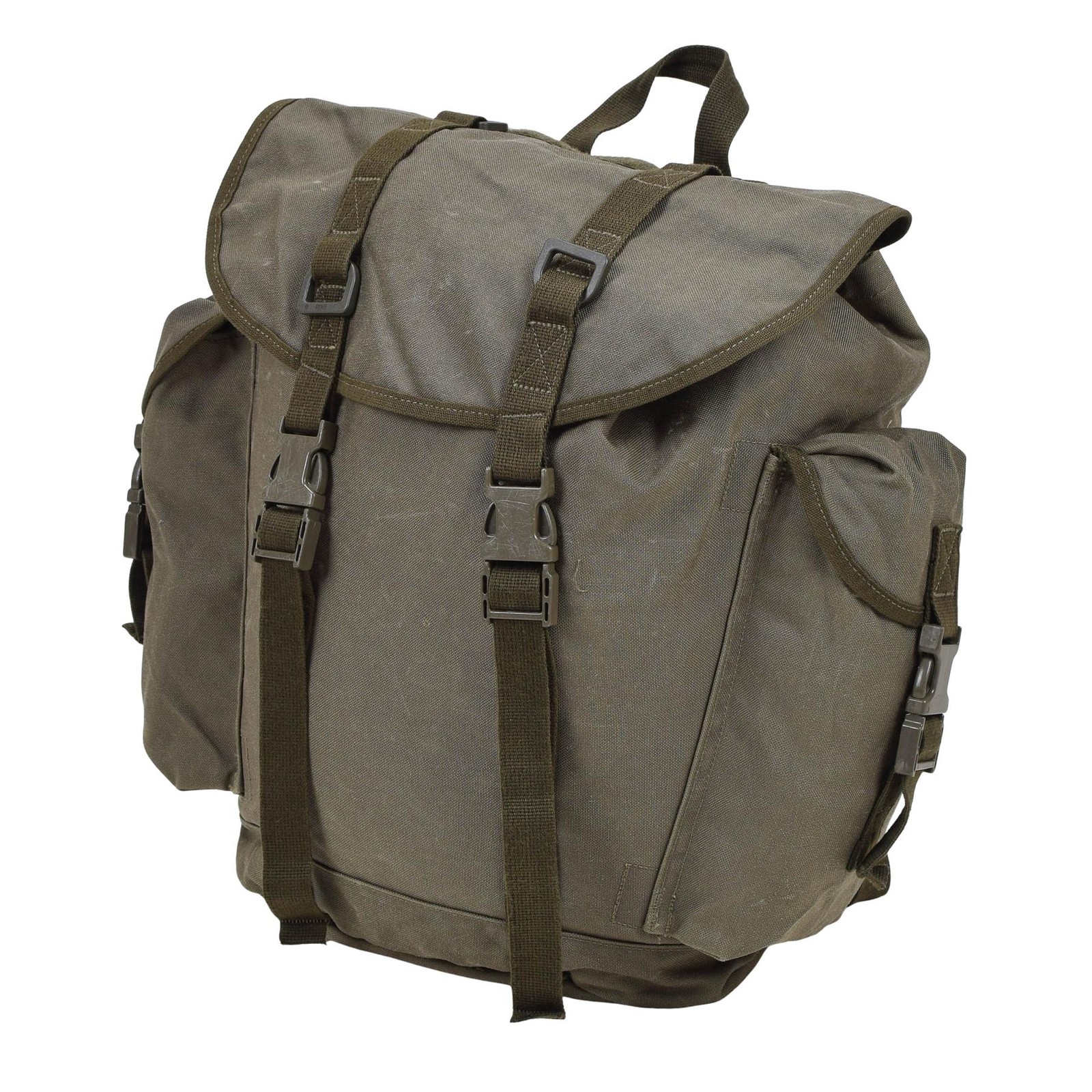 Original German Military 35L Mountain Backpack Durable Multiple Pockets Olive