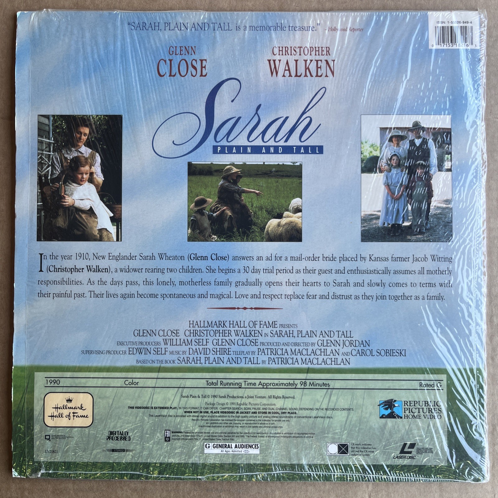 Sarah, Plain and Tall (Laserdisc, 1992)