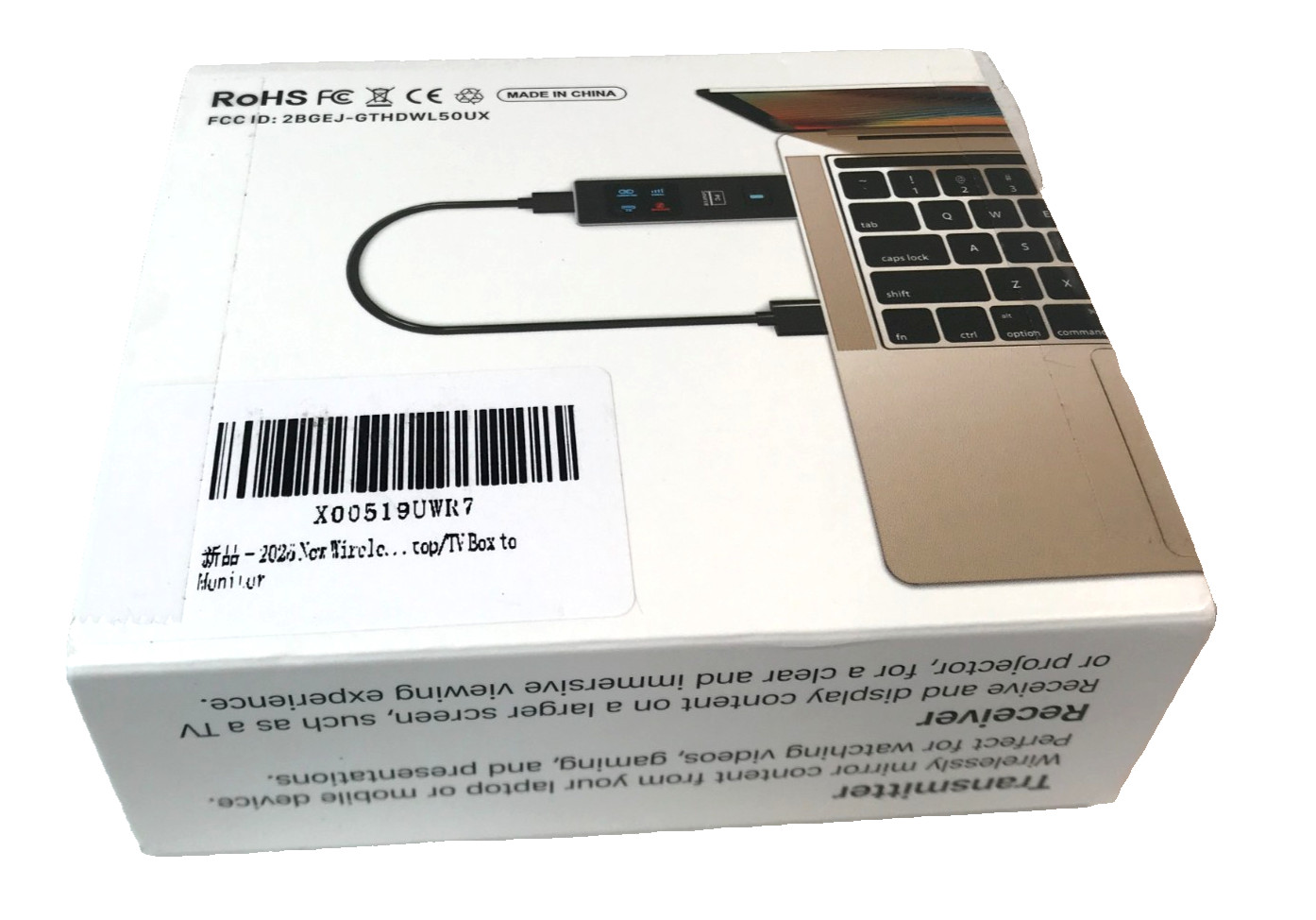 Wireless HDMI Transmitter and Receiver Kit 1080P Streaming Universal Dongle