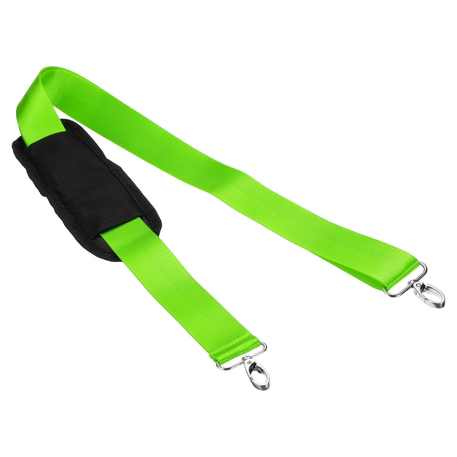 59" Shoulder Strap, 1.5" Width Adjustable Strap with Pad Hook, Fluorescent Green