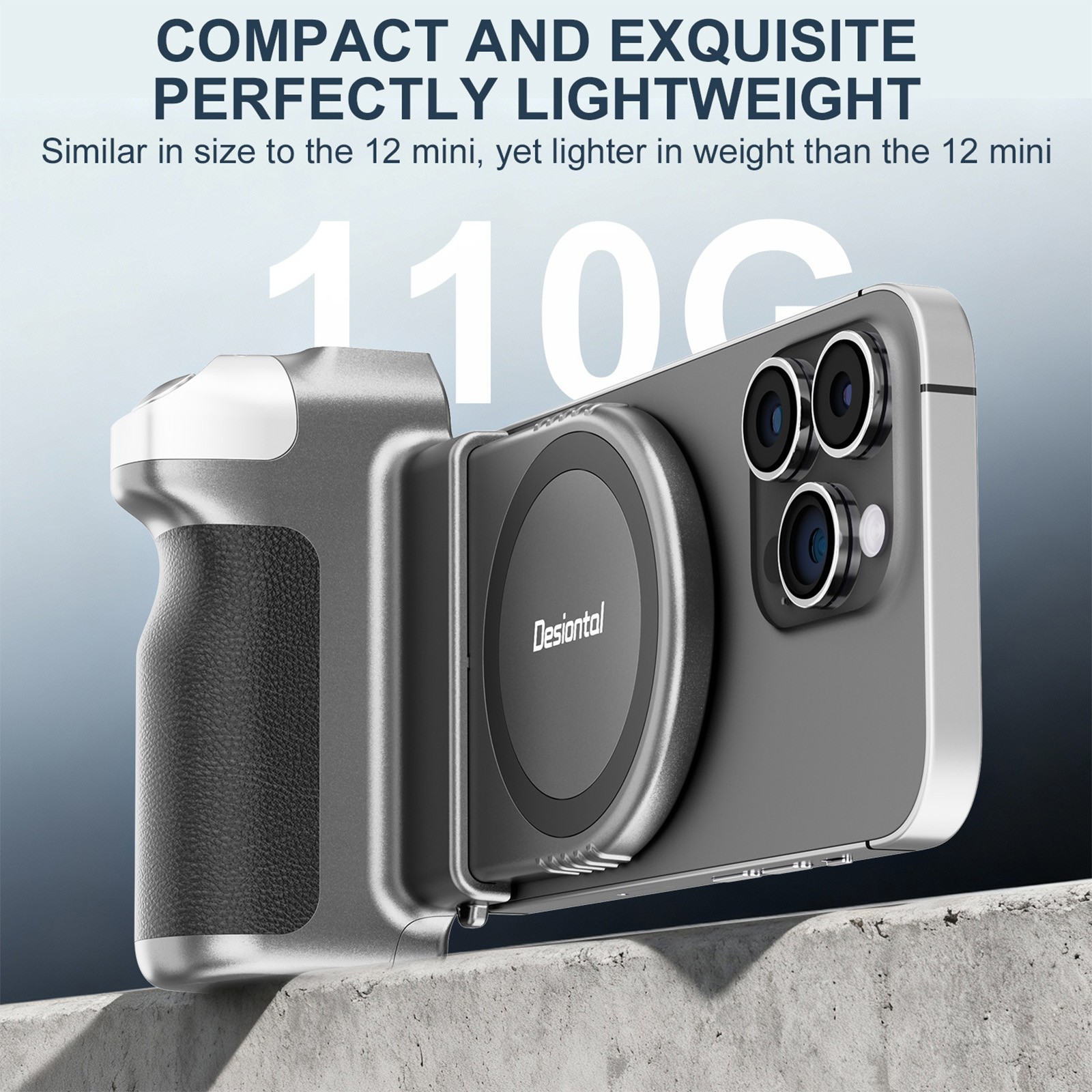 Camera Shutter Grip Magnetic Phone Handle Bluetooth Remote for iPhone 17 16 15