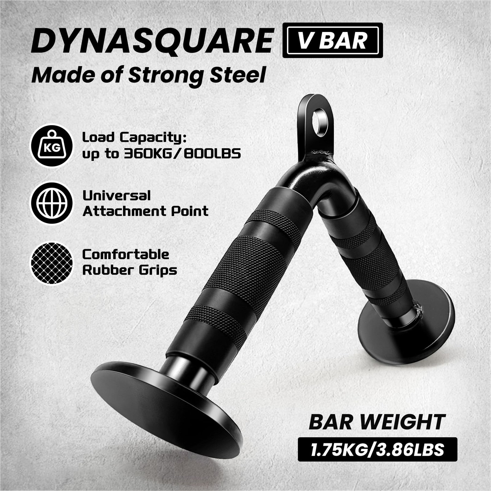 Cable Machine Attachments Combo, Heavy Duty Solid Steel LAT Pulldown Attachme...