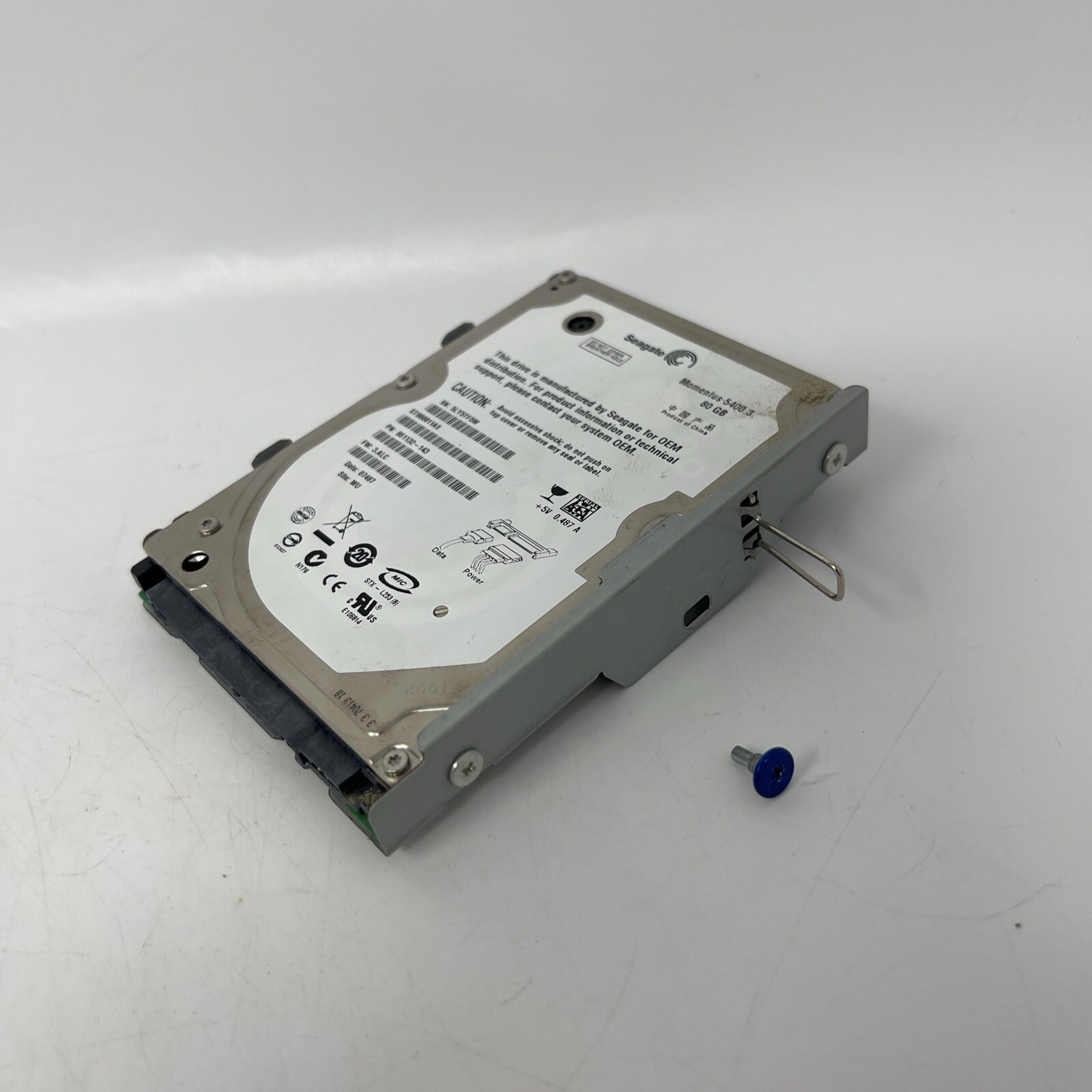 Original Sony PlayStation 3 PS3 CECHG01 CECHE01 HDD Caddy and 80GB Hard Drive