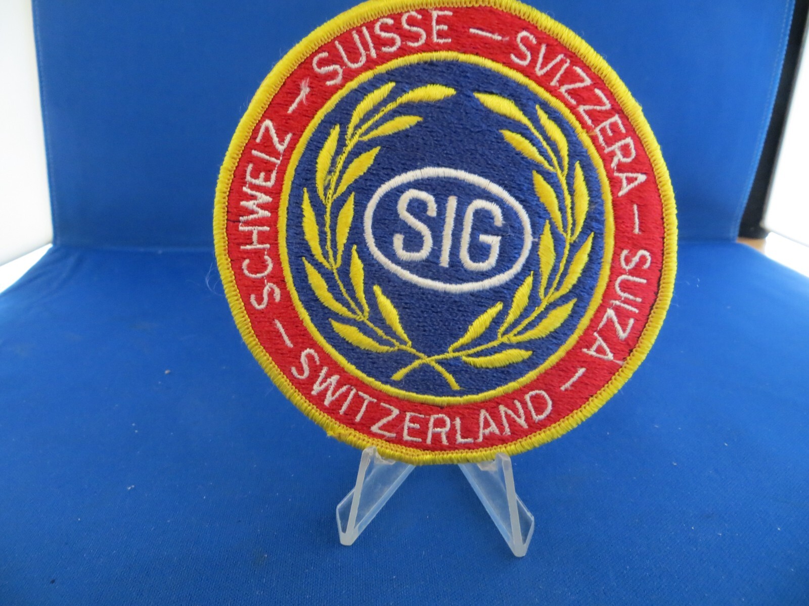 Vintage Sig Sauer SIG Logo Patch Suisse Schweiz Embroidered