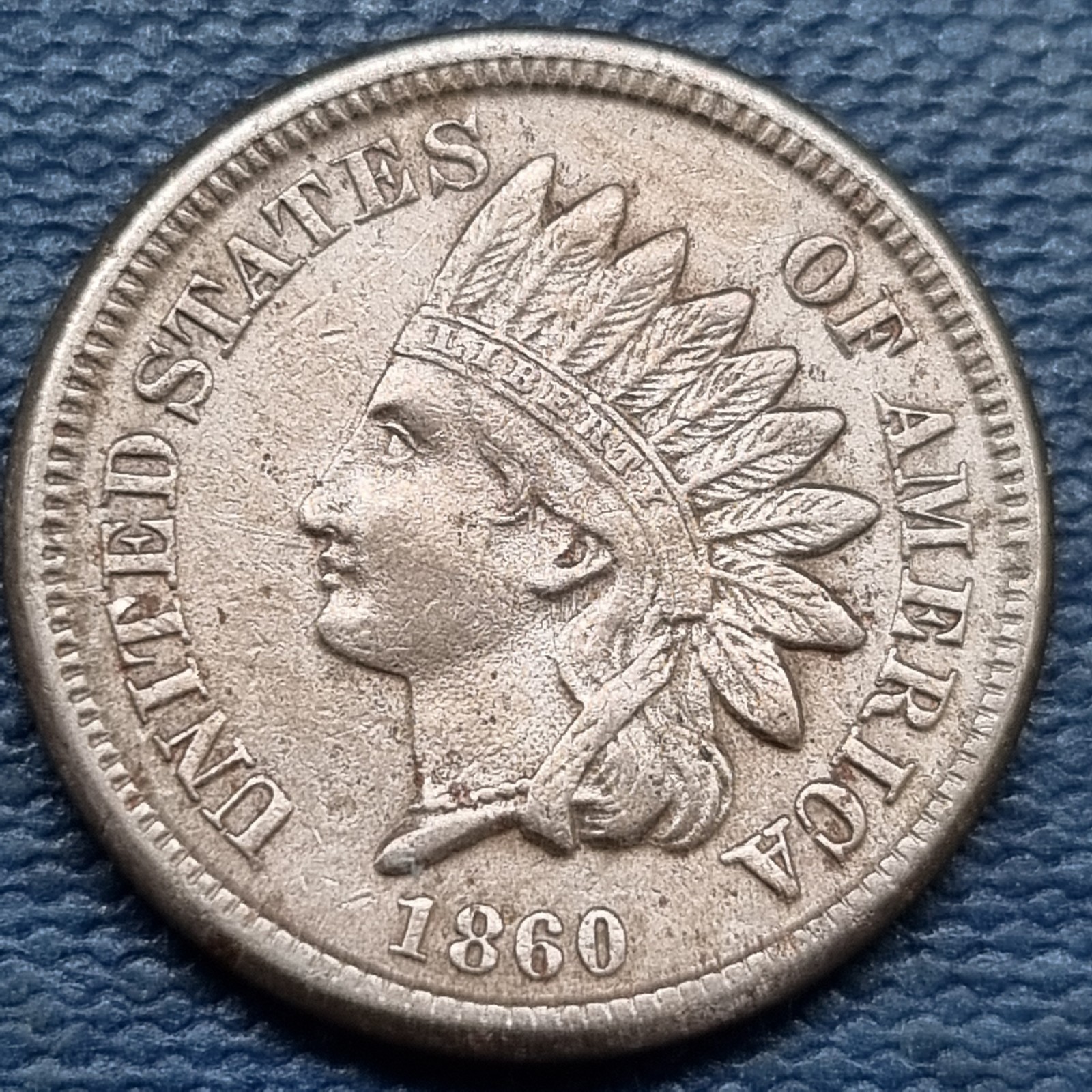1860 Indian Head Cent 1c AU High Grade #100345