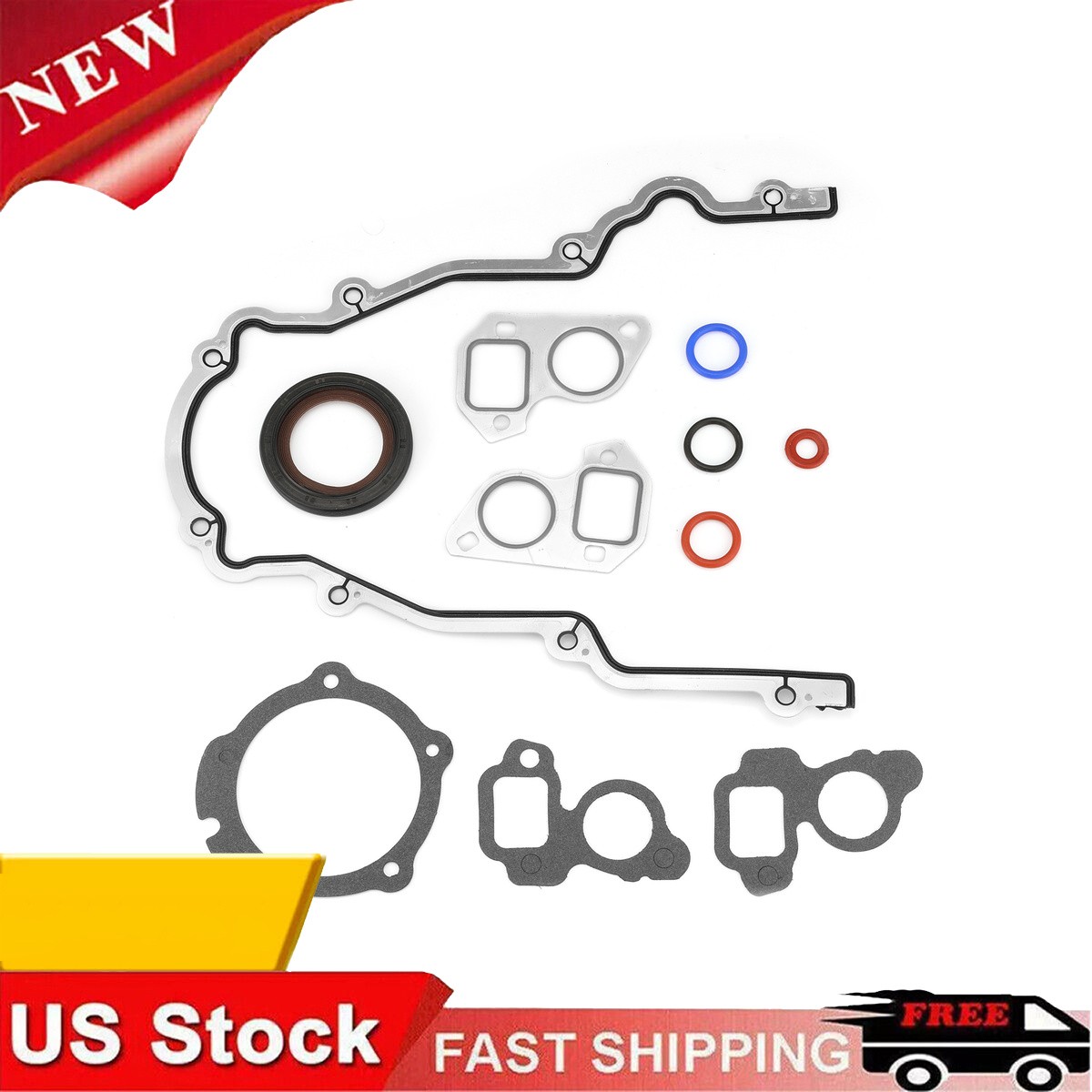 Front Timing Cover Gasket Set For 2008 CHEVROLET CORVETTE  6.2L NEW Aluminum