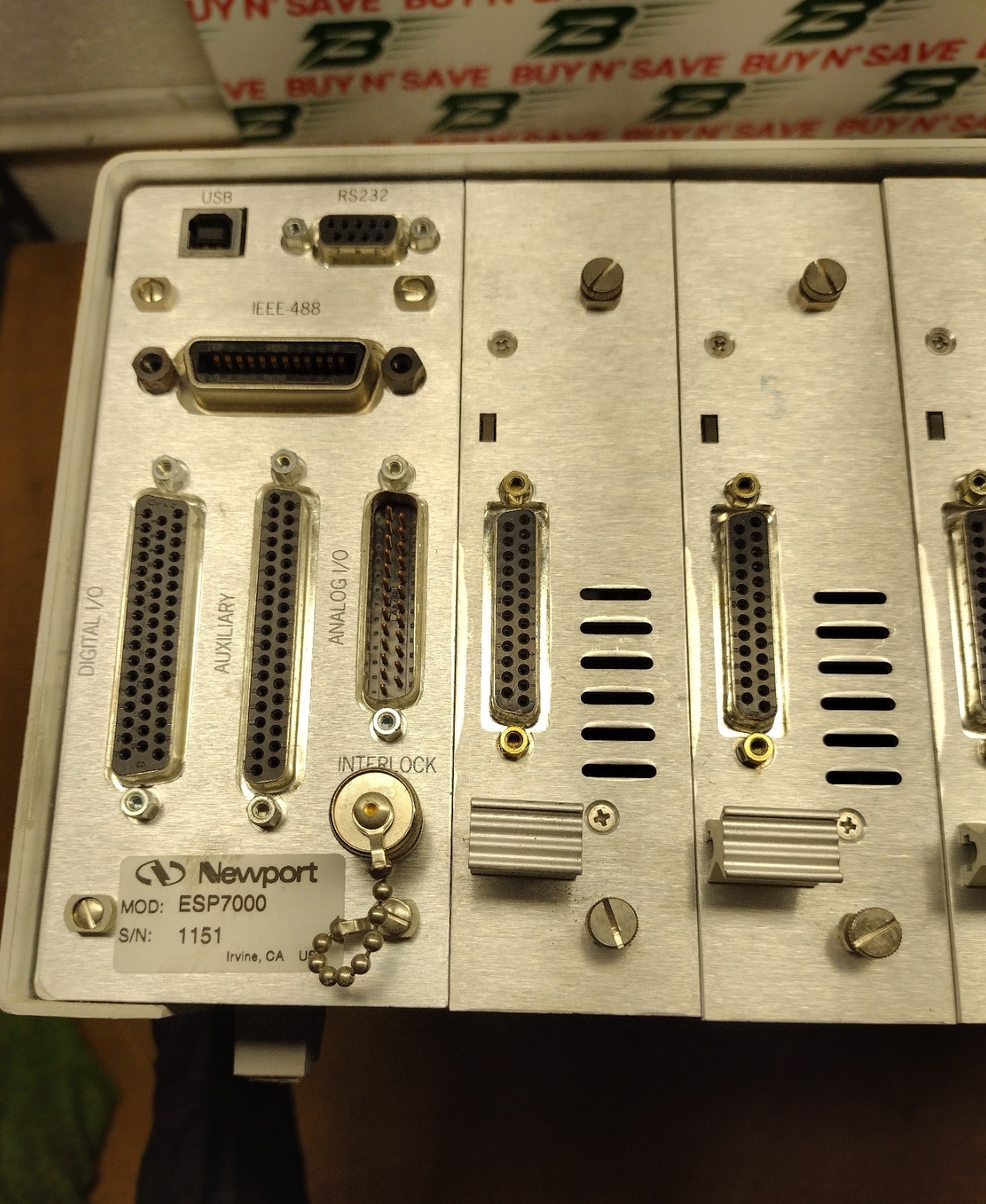 Newport Universal Motion Controller/Driver ESP7000 "PwrsOn" No Display - PARTS