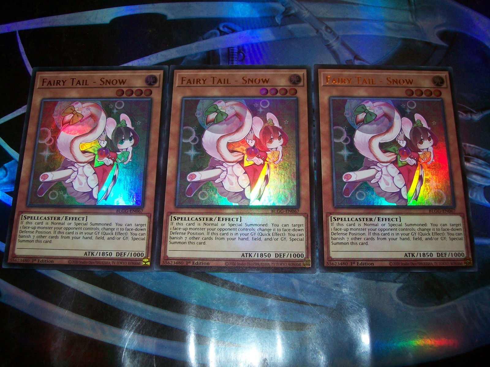 3x Fairy Tail - Snow 1st Edition Ultra Rare BLGG-EN067 Yu-Gi-Oh!