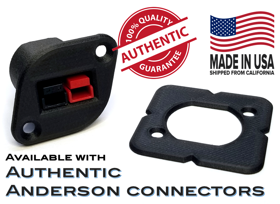 Carbon Composite Panel Mount Adapter for Anderson Powerpole PP15 PP30 PP45