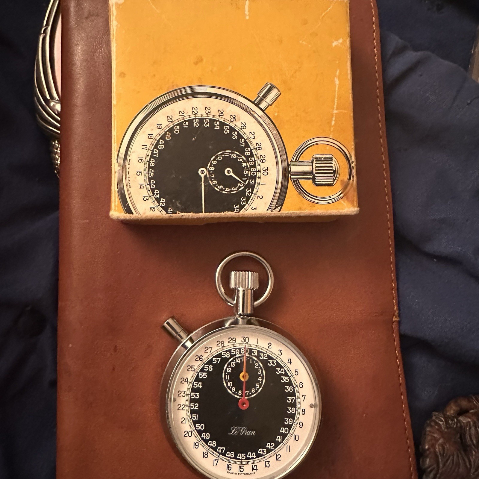 Vintage Le Gran Chronometer , New W/ Box