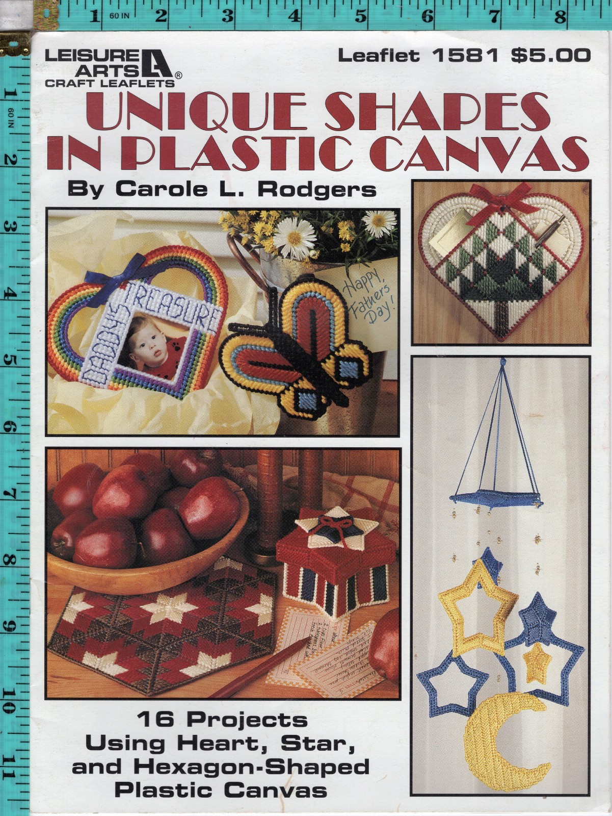 "Unique Shapes in Plastic Canvas" ©1995 Leisure Arts Needlepoint Leaflet 1581