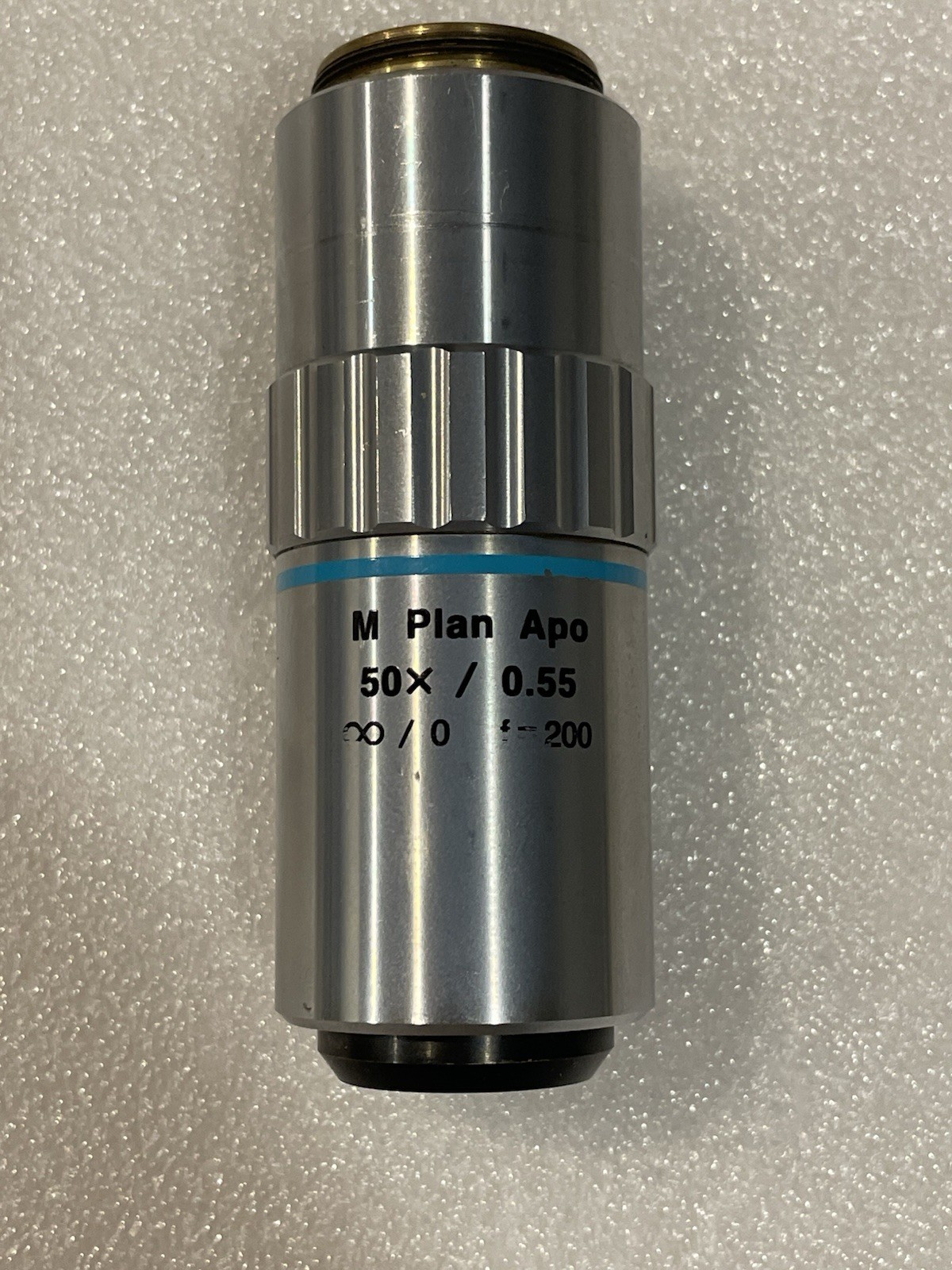 Mitutoyo M Plan Apo 50 X / 0.55 ∞ / 0   f=200  Microscope Objective Lens.