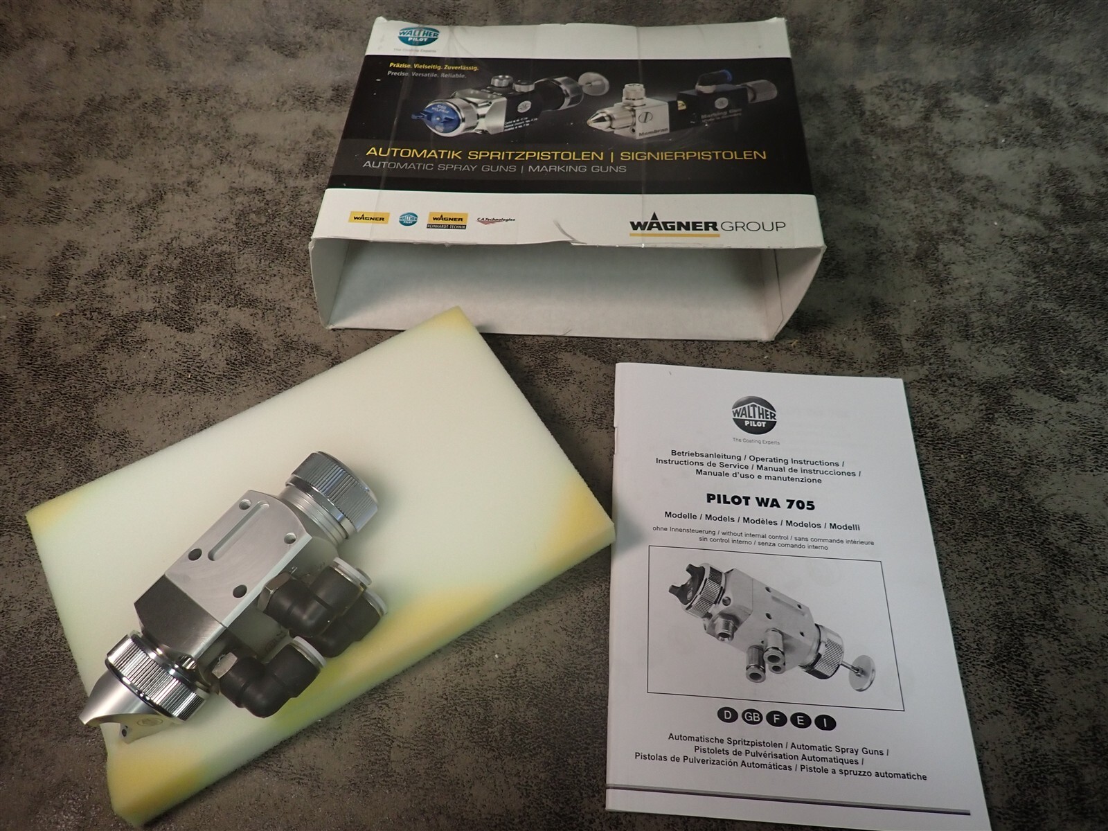 NEW Walther Pilot V2072803253 WA 728 Automatic Spray Gun For Adhesives (J6)