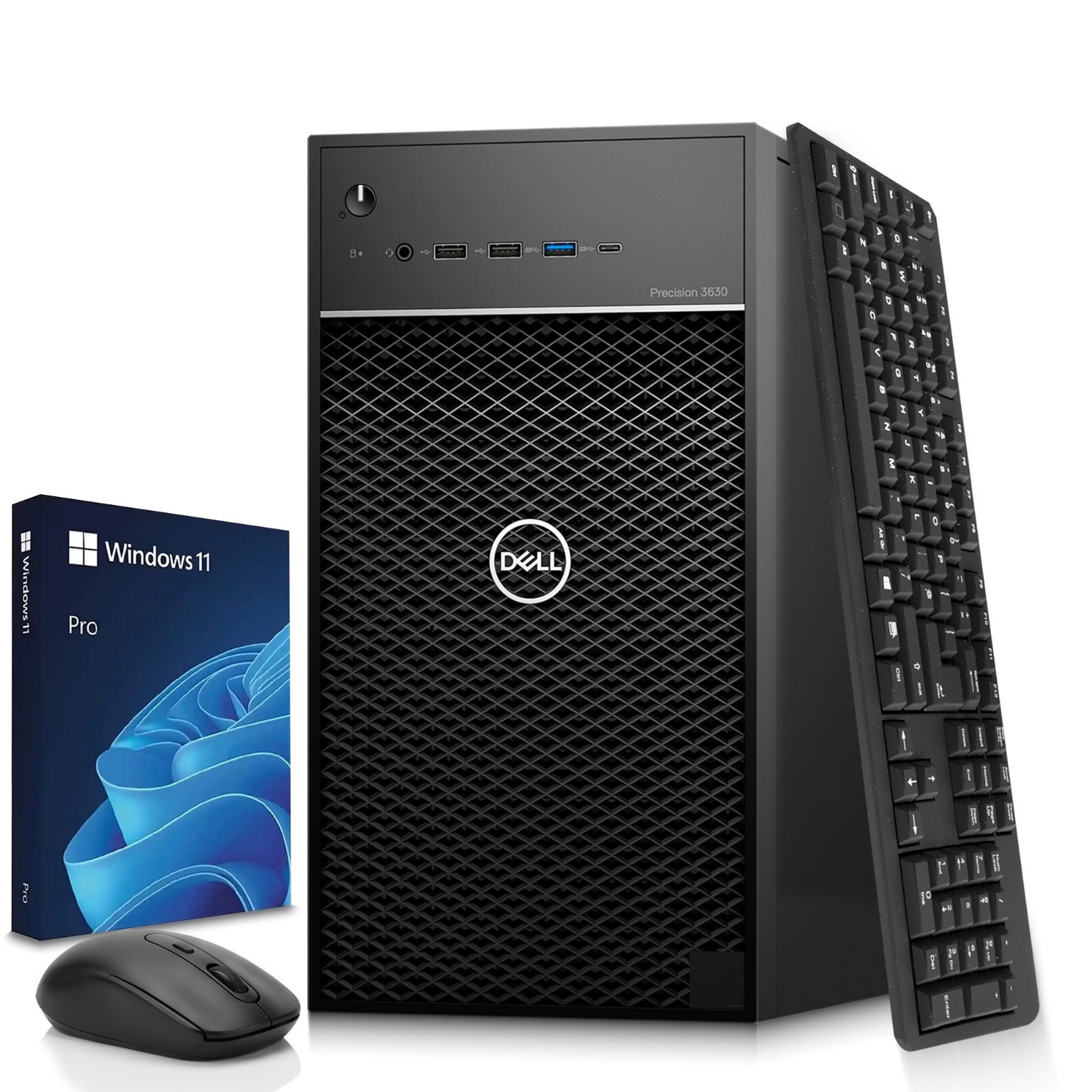 Dell 3630 Mini Tower Intel i7-8th, 16GB RAM 512GB SSD Wi-Fi Wireless-KB&M Win 11