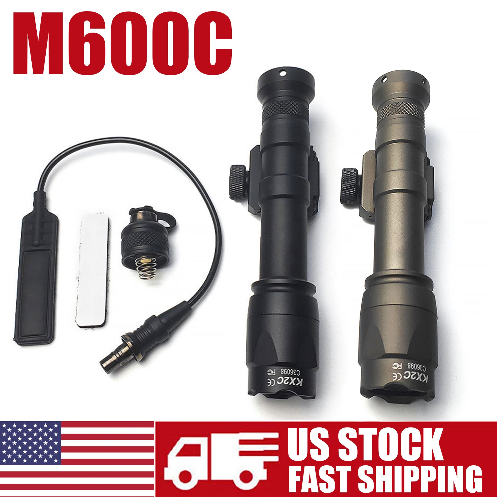 M600 Weapon Light LED Flashlight M600C With Remote Switch US -Constant/Momentary