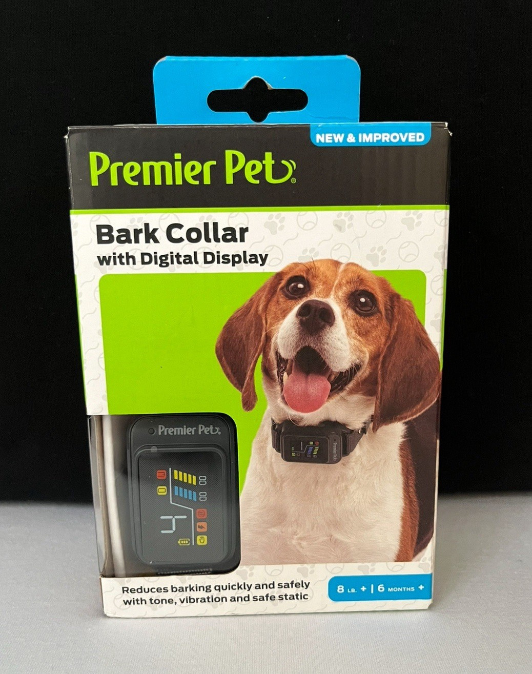 Brand New Premier Pet Bark Collar Digital Display Rechargeable,Vibration/Static