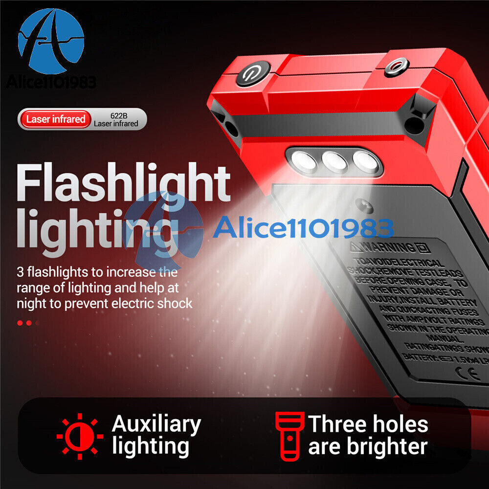 ANENG 622B Digital Smart Multimeter Auto Range DC/AC Meter infrared Laser Lamp