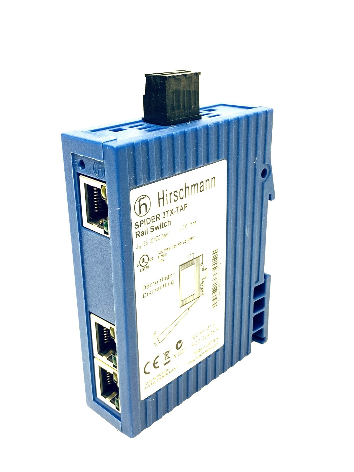 HIRSCHMANN SPIDER 3TX-TAP RAIL SWITCH NEW/UNUSED SURPLUS