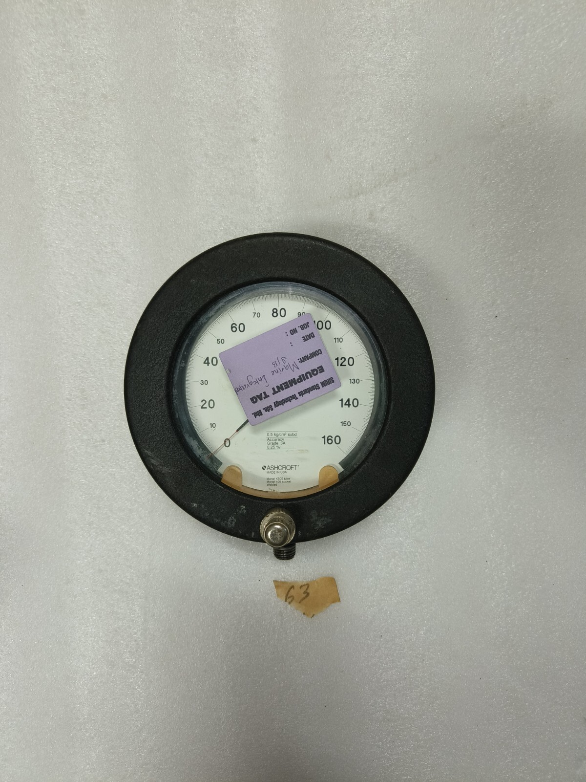 ASHCROFT TEST GAUGE SST/SA/R/2020C/720 (FREE FAST SHIPPING)