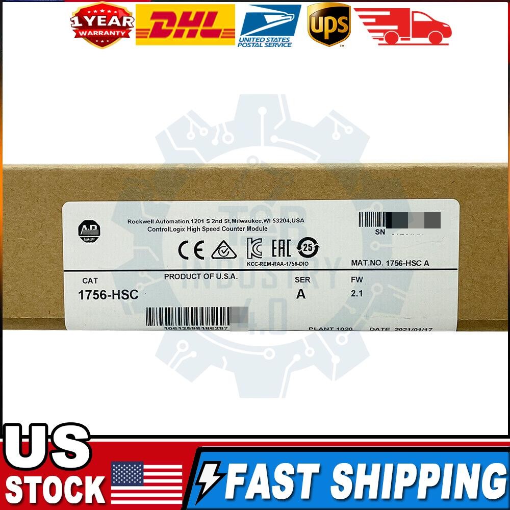 New Factory Sealed AB 1756-HSC /A ControlLogix High Speed Counter Module 1756HSC