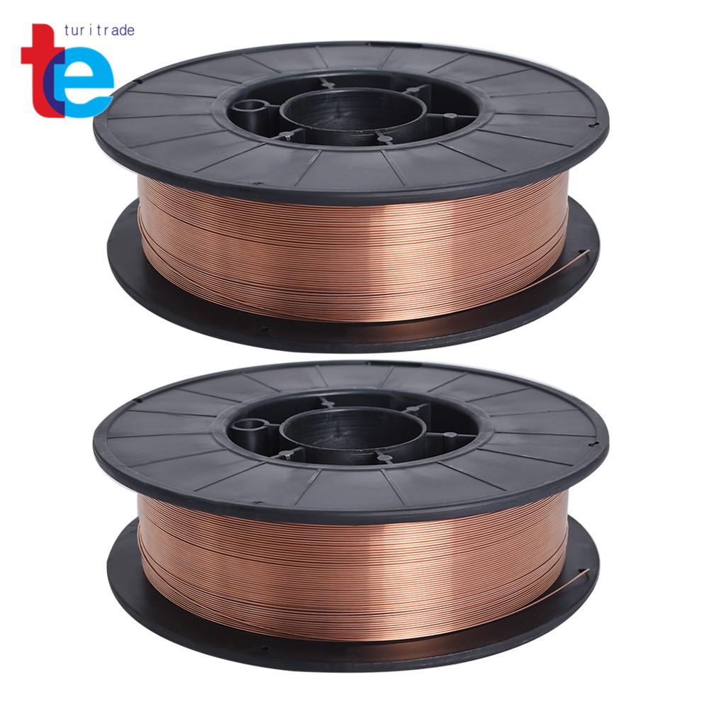2 Pack  ER70S-6 .030" (0.8mm) Mild Steel MIG Welding Wire 11-lb Roll