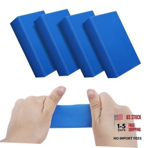 4 Pack 100g Car Clay Bar Auto Detailing Magic Clay Bar Cleaner for Car Blue