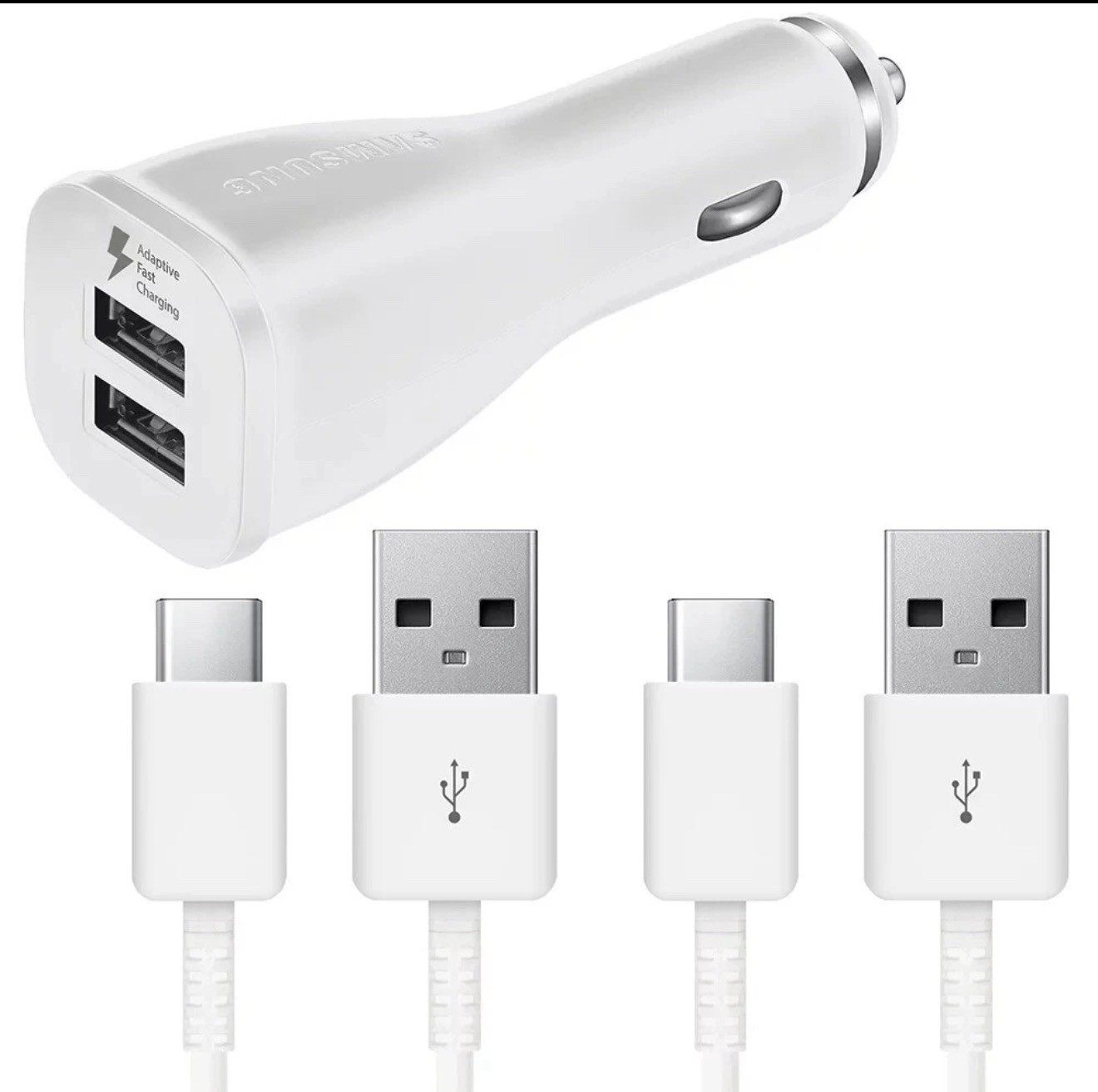 Cargador Rápido USB para Coche para Samsung Galaxy S21 - Kit de Carga Rápida
