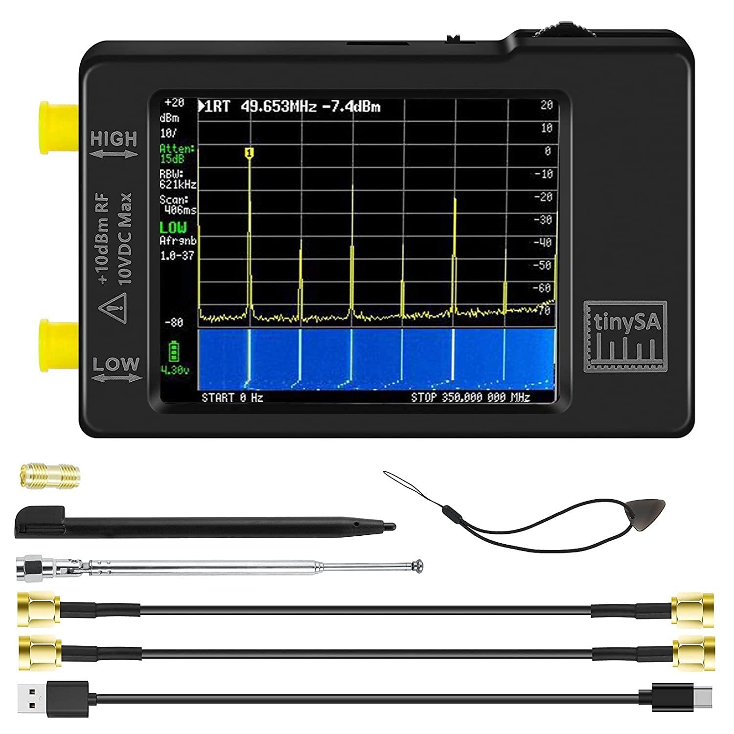 TinySA spectrum analyzer