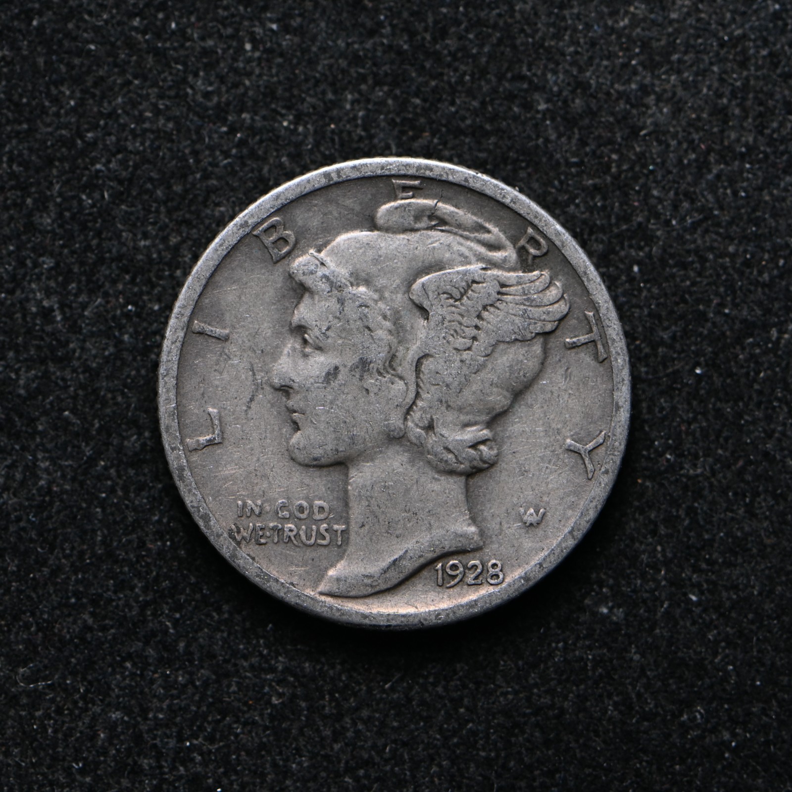 1928 Mercury Silver Dime (bb19158)