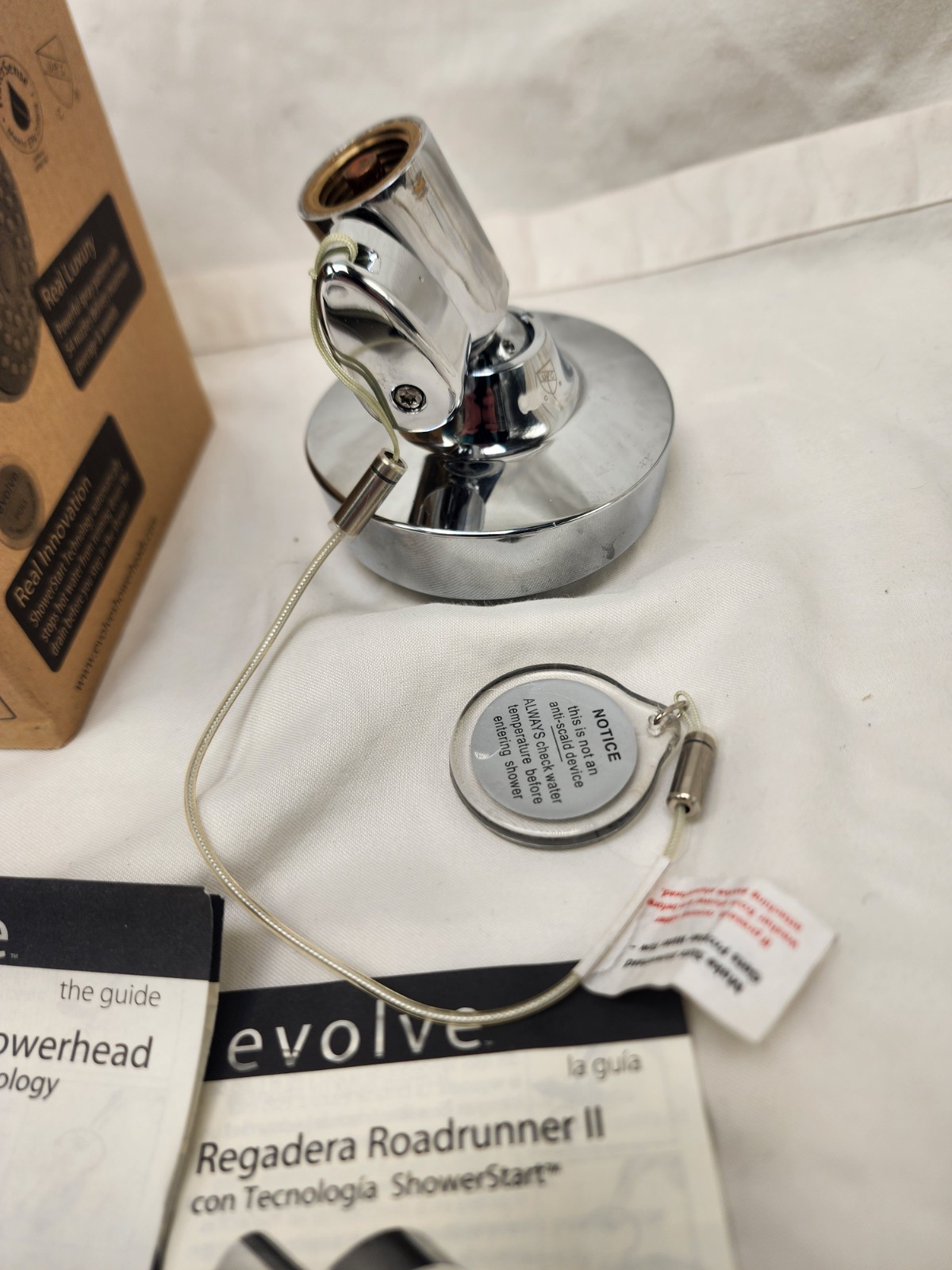 Evolve Roadrunner II Showerhead 1.5 GPM WaterSense ShowerStart Open Box