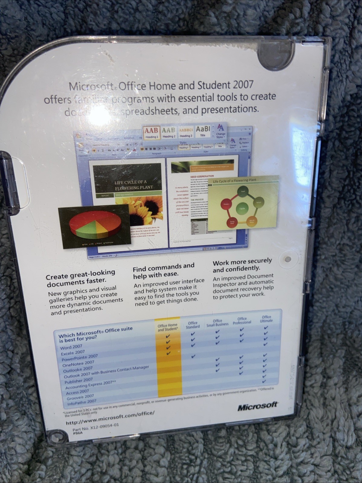 Microsoft Office Home & Student 2007 Word, Excel, Power Point, One Note 2007 NWT