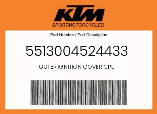 KTM Genuine Outer Ignition Cover Cpl. - 5513004524433