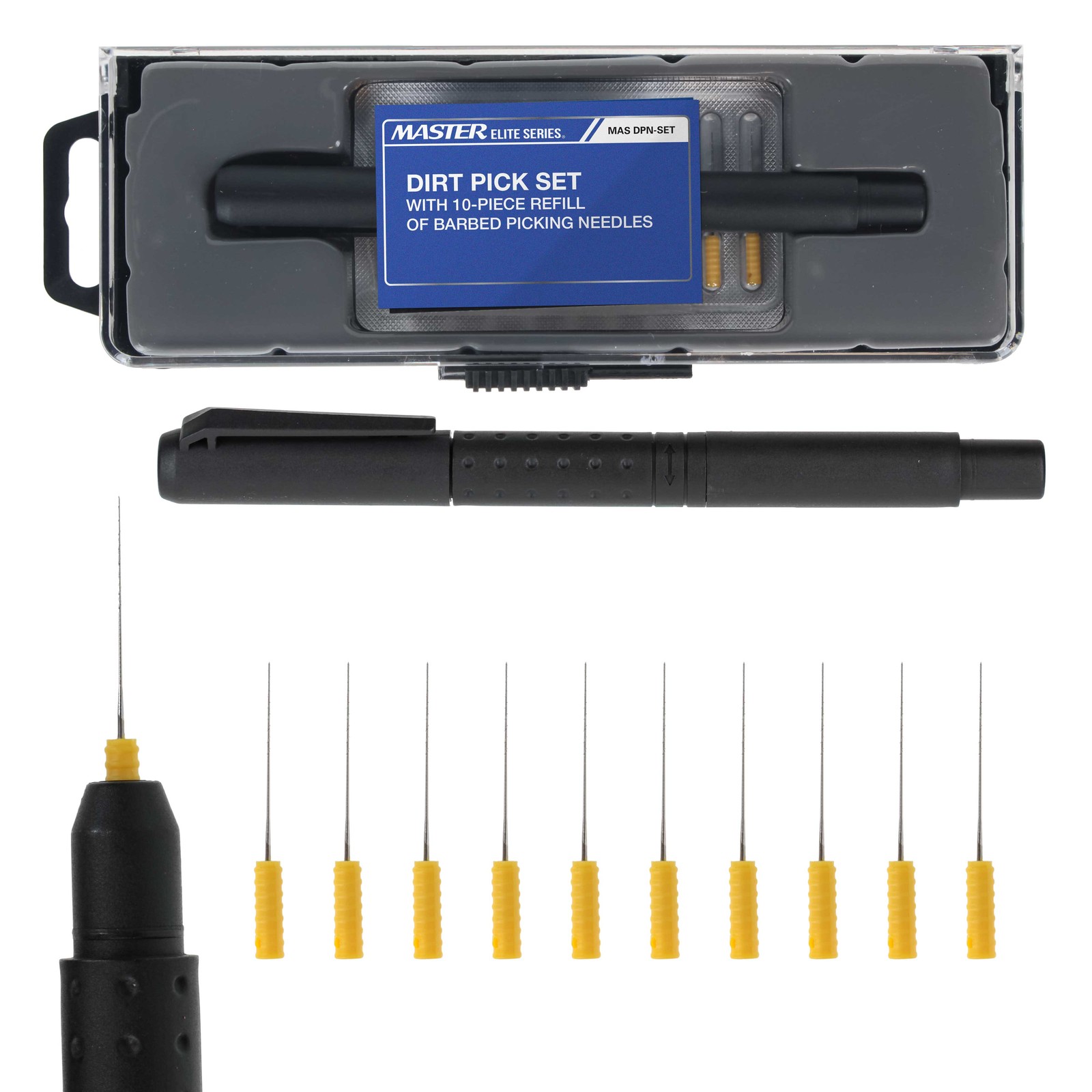Dirt Dust, Particle Pick Set, 10 Refill Needles, Remove Dust from Wet Auto Paint