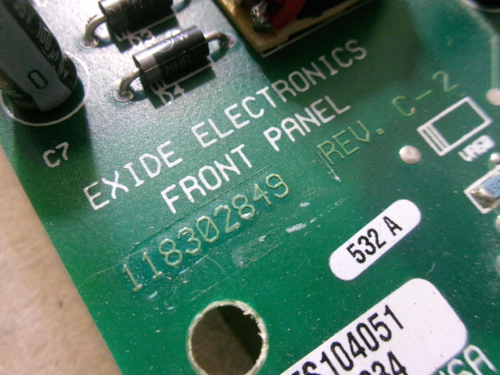 New Exide 118302849 Front Panel Circuit Board Card AK