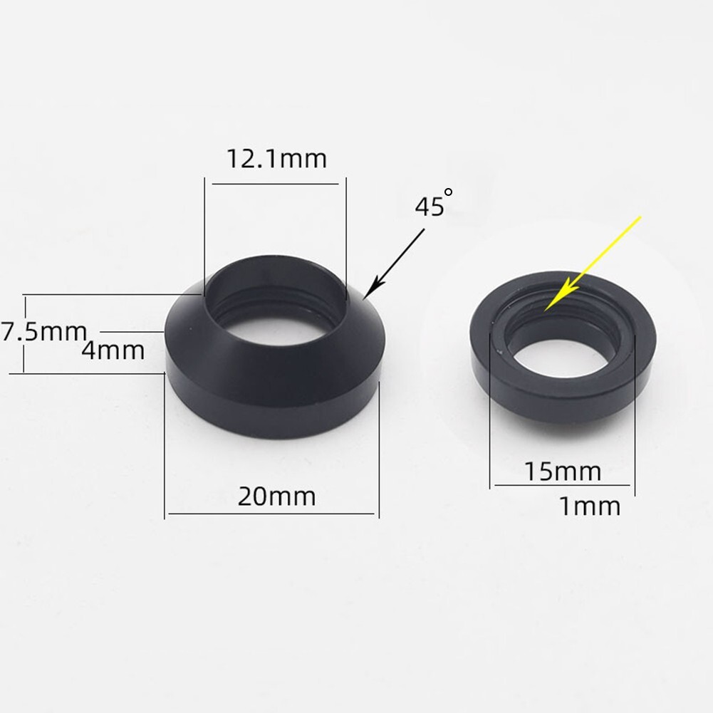 Bicycle-Thru Axle Washer M12x3/7.5mm M15x0.2/5mm  Hubs Axle Flat/Conical Washers