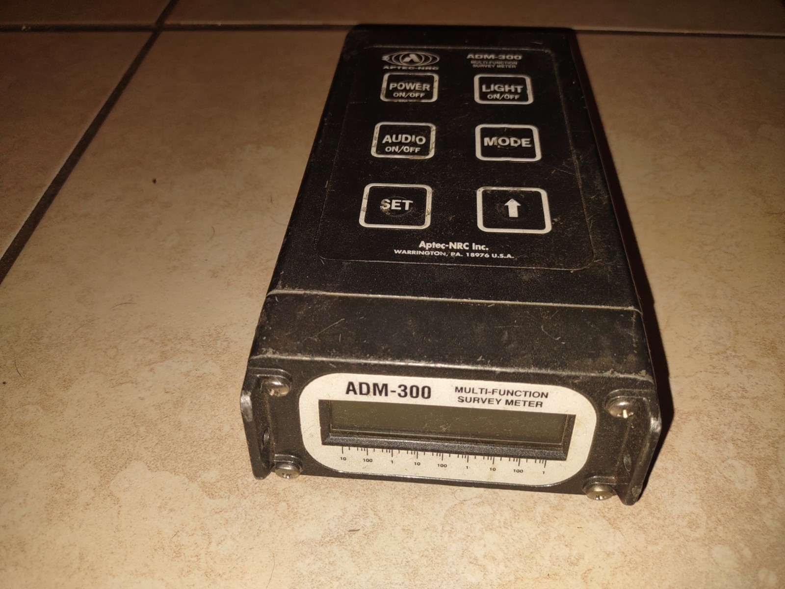 Aptec-NRC ADM-300A Multi-Function Radiation Detector Survey Meter