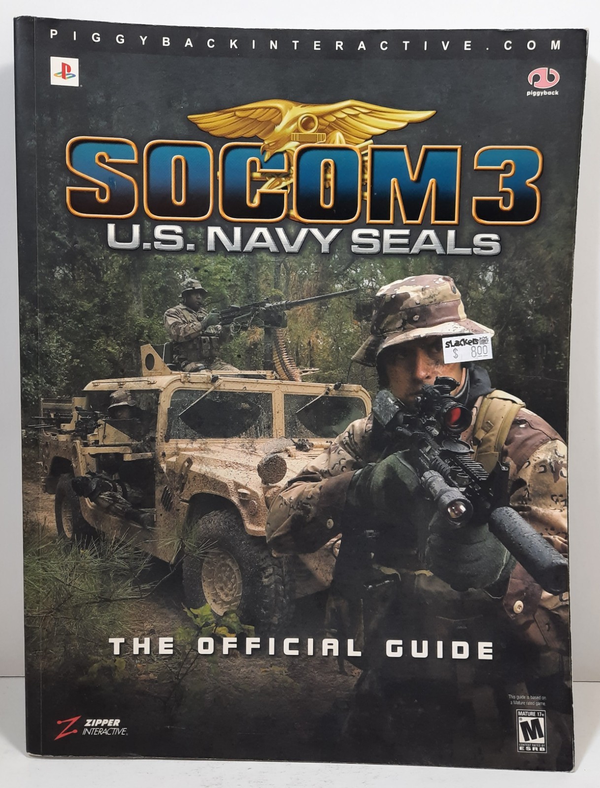 SOCOM 3 US Navy SEALs Official Strategy Guide Piggyback Sony PS2