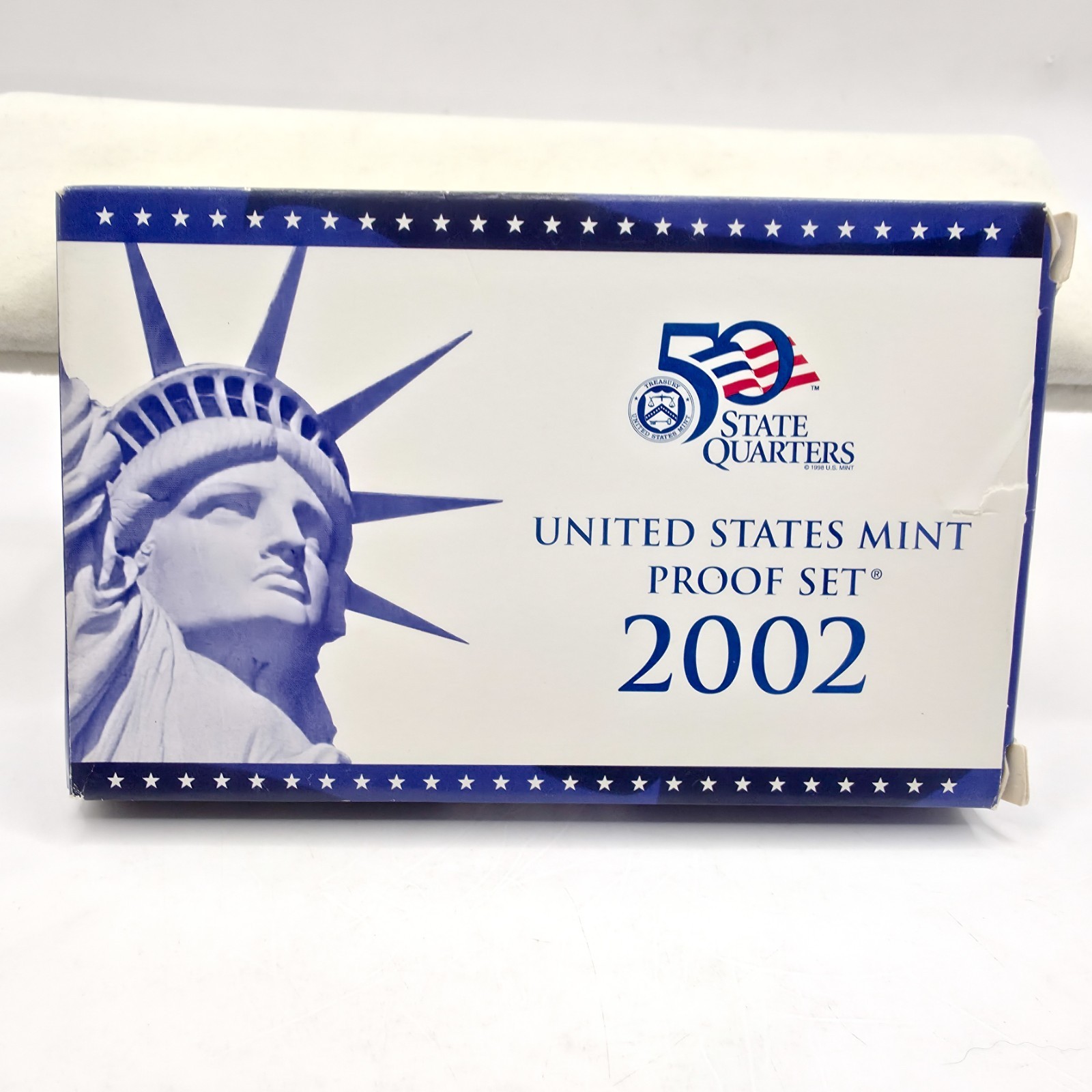 2002 S Proof Set Original Box & COA 10 Coins CN-Clad