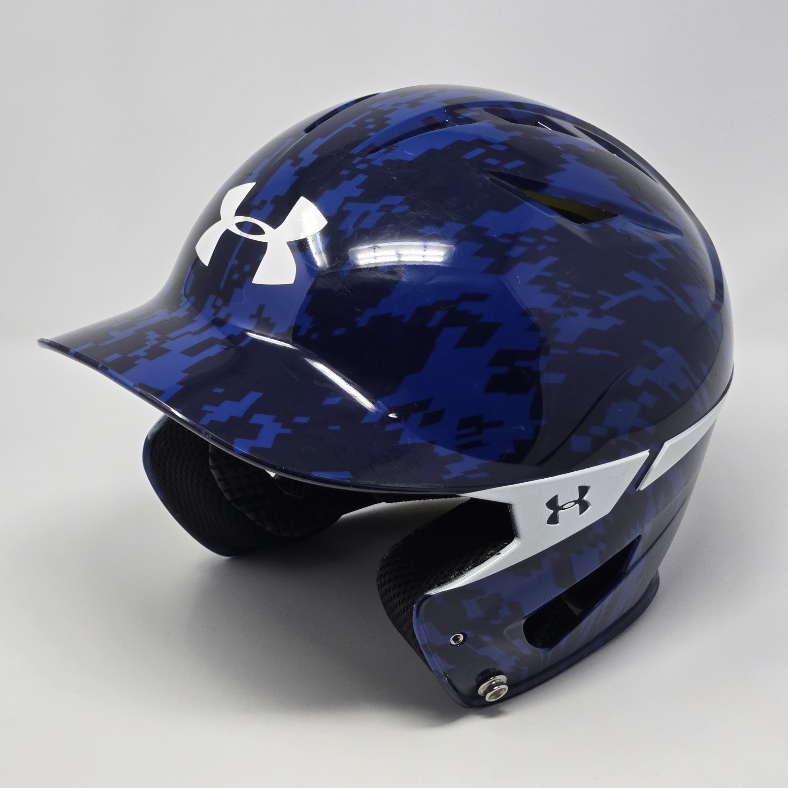 Under Armour Baseball Batting Helmet Blue Digi Camo UABH2-100 Size 6.5-7.5