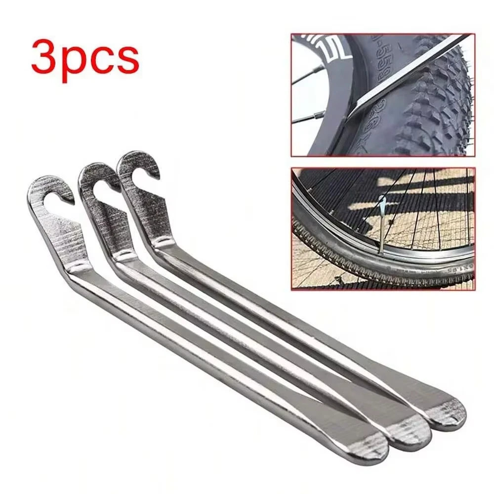 3Pcs Bicycle Tire Lever Premium Hardened Stainless Steel Levers to Repair Bike