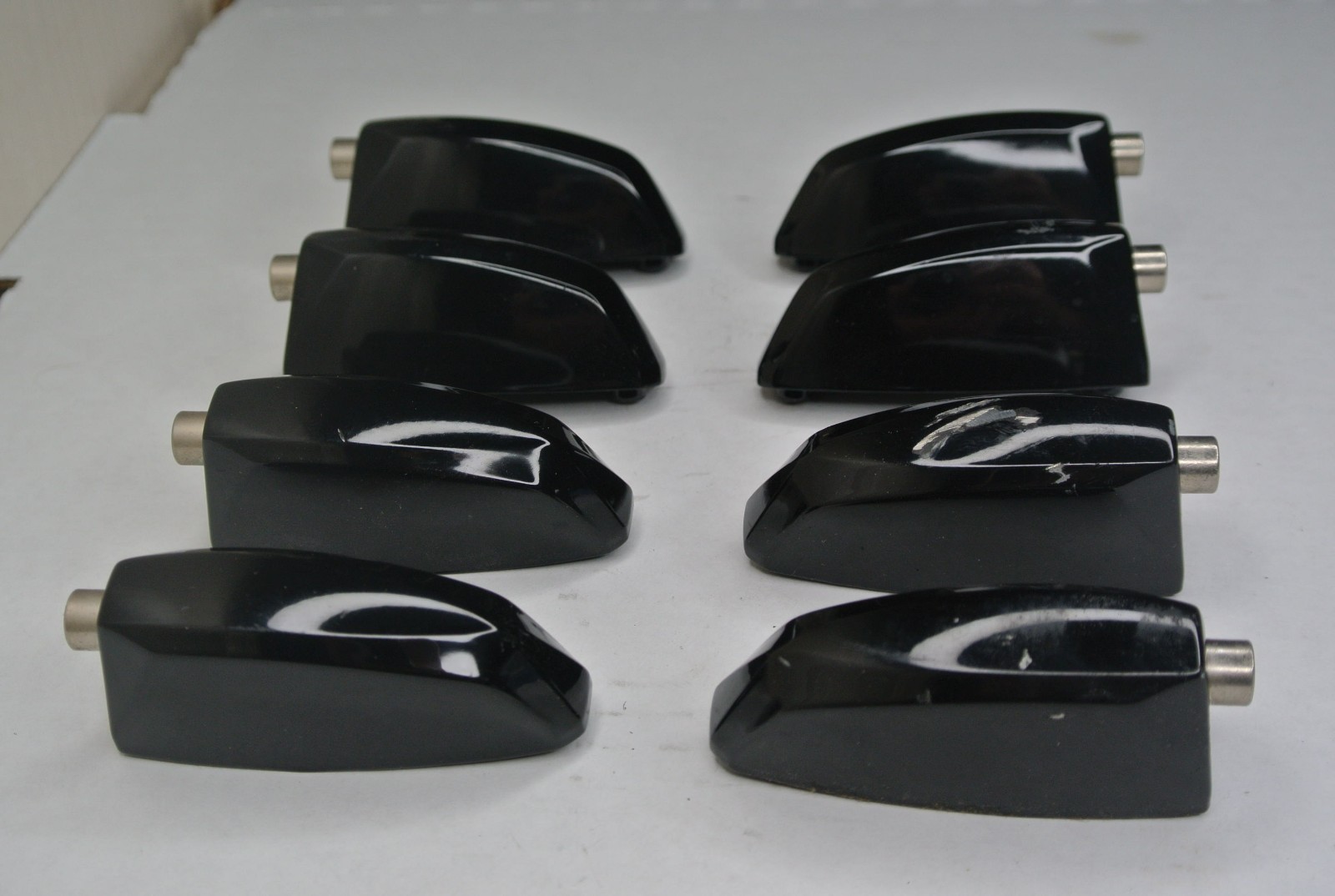 SET OF (8) PEARL LARGE BASS DRUM LUGS in BLACK for YOUR OLDER EXPORT SET! L778