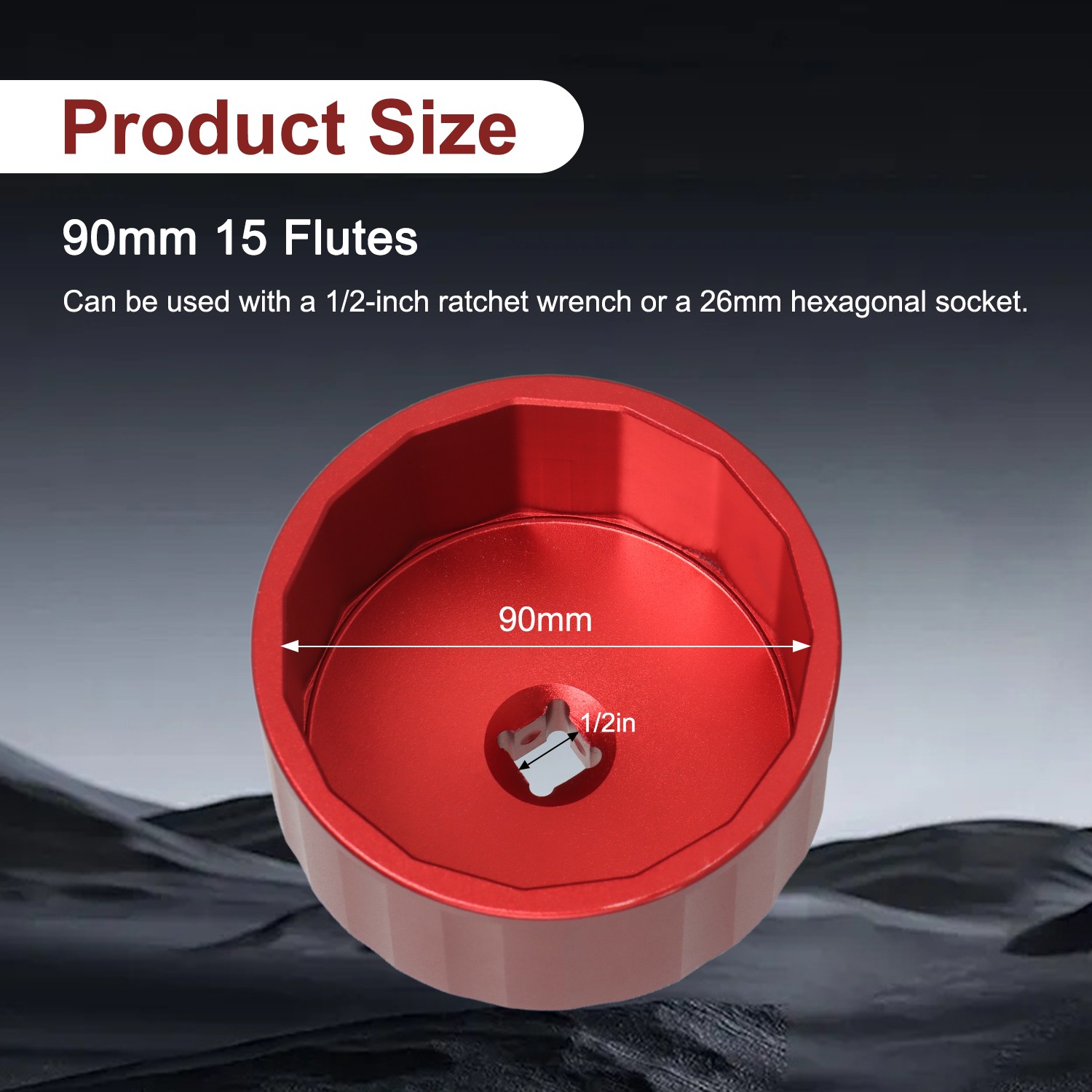 New Aluminium Alloy Oil Filter Cap Wrench for Jaguar Rover 3.0L 5.0L Engine