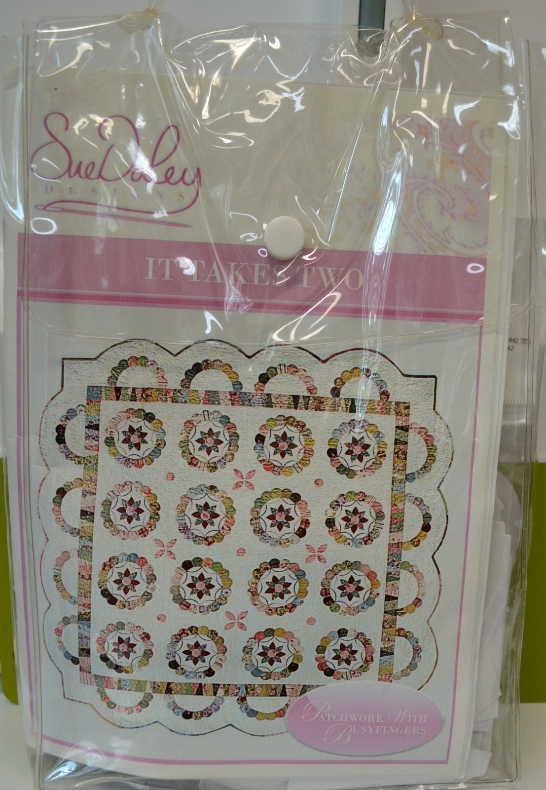 Patchwork with Busyfingers Sue Daley It Takes Two Quilt Pattern EPP  Papers