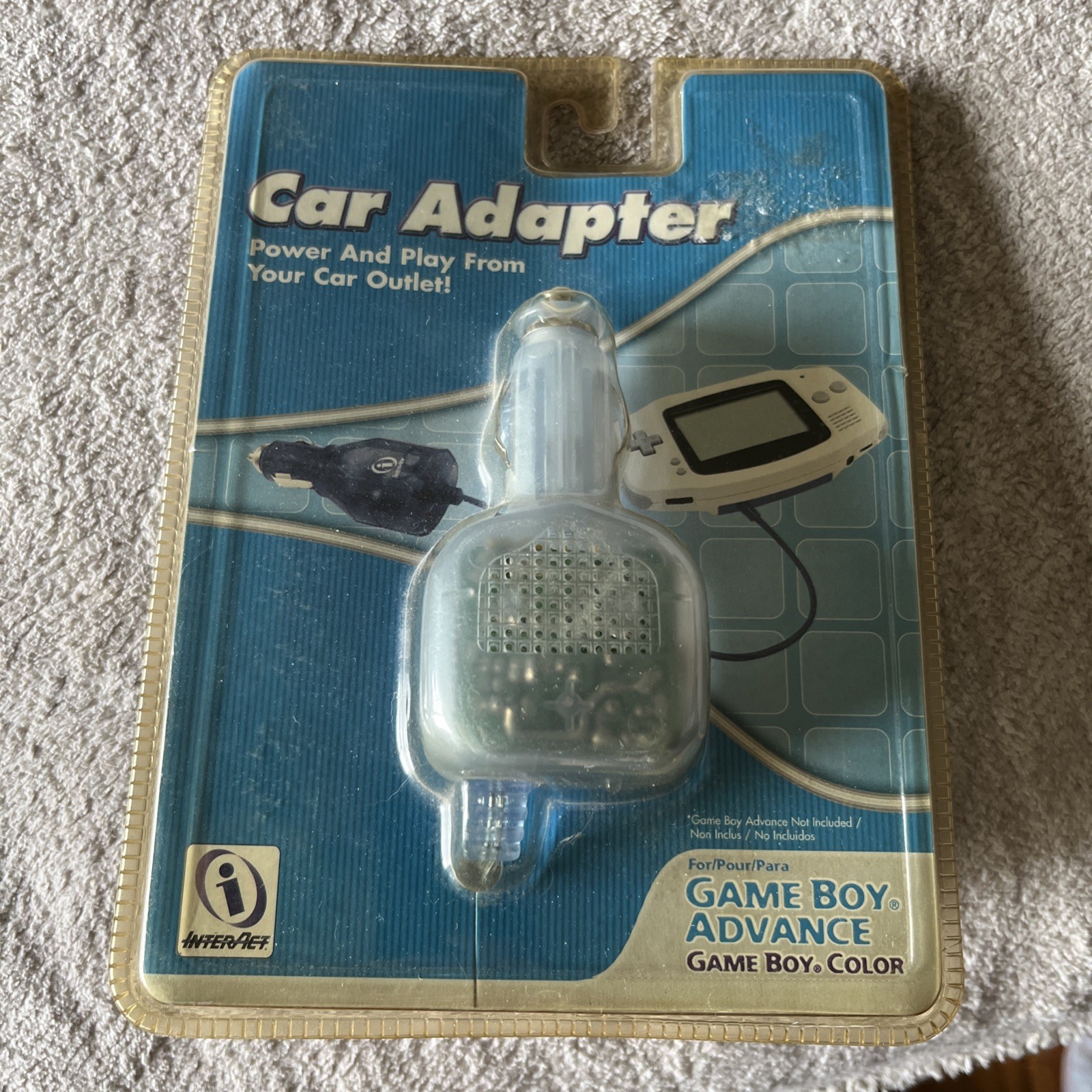 InterAct Plug N' Play Adapter For Game Boy Advanced Color 2001 Home Or Auto New