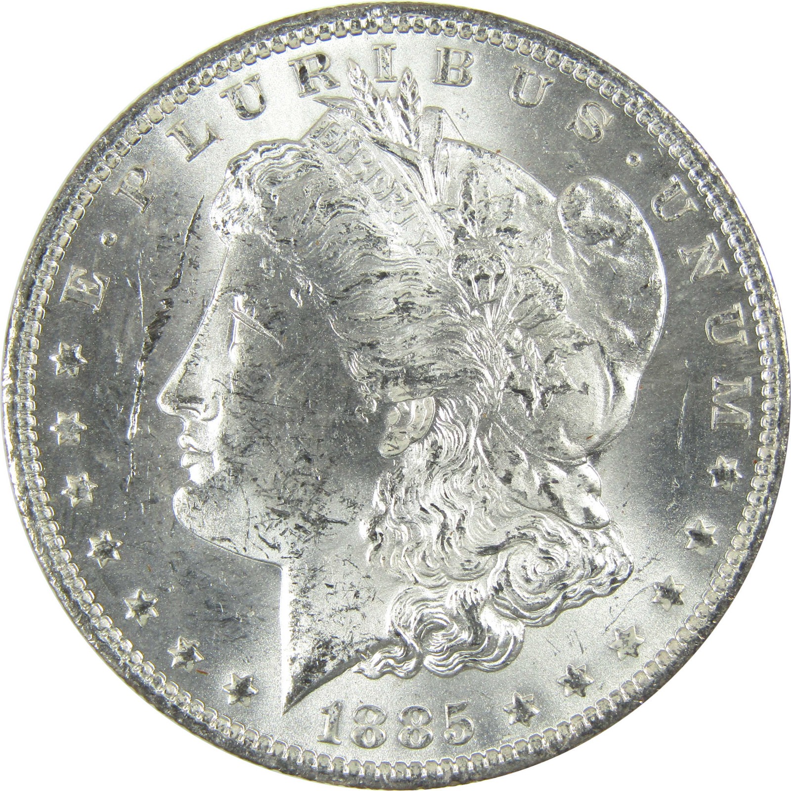 1885 O Morgan Silver Dollar Uncirculated Mint State $1 Coin SKU:I27466
