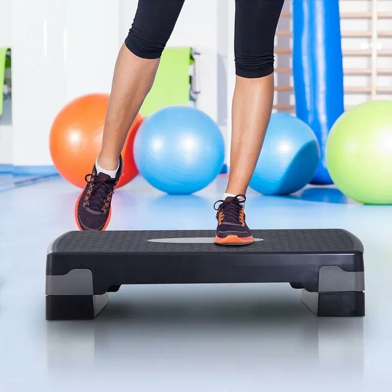 Aerobic Step Trainer Cardio Yoga Rhythm Pedal Non-slip Home Gym Fitness 3 Height