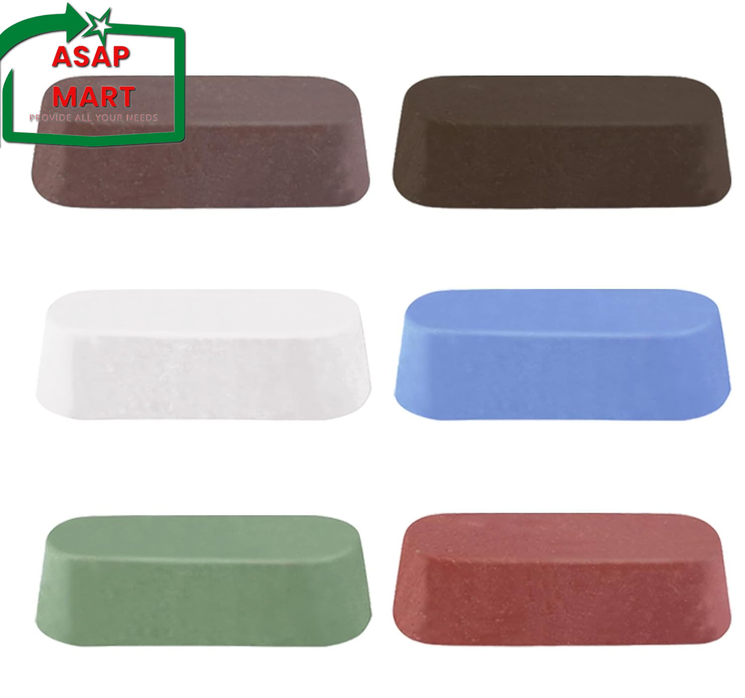 6 Pcs Metal Buffing Polishing Compound for Buffing Wheel, Buffing Wheel Compound
