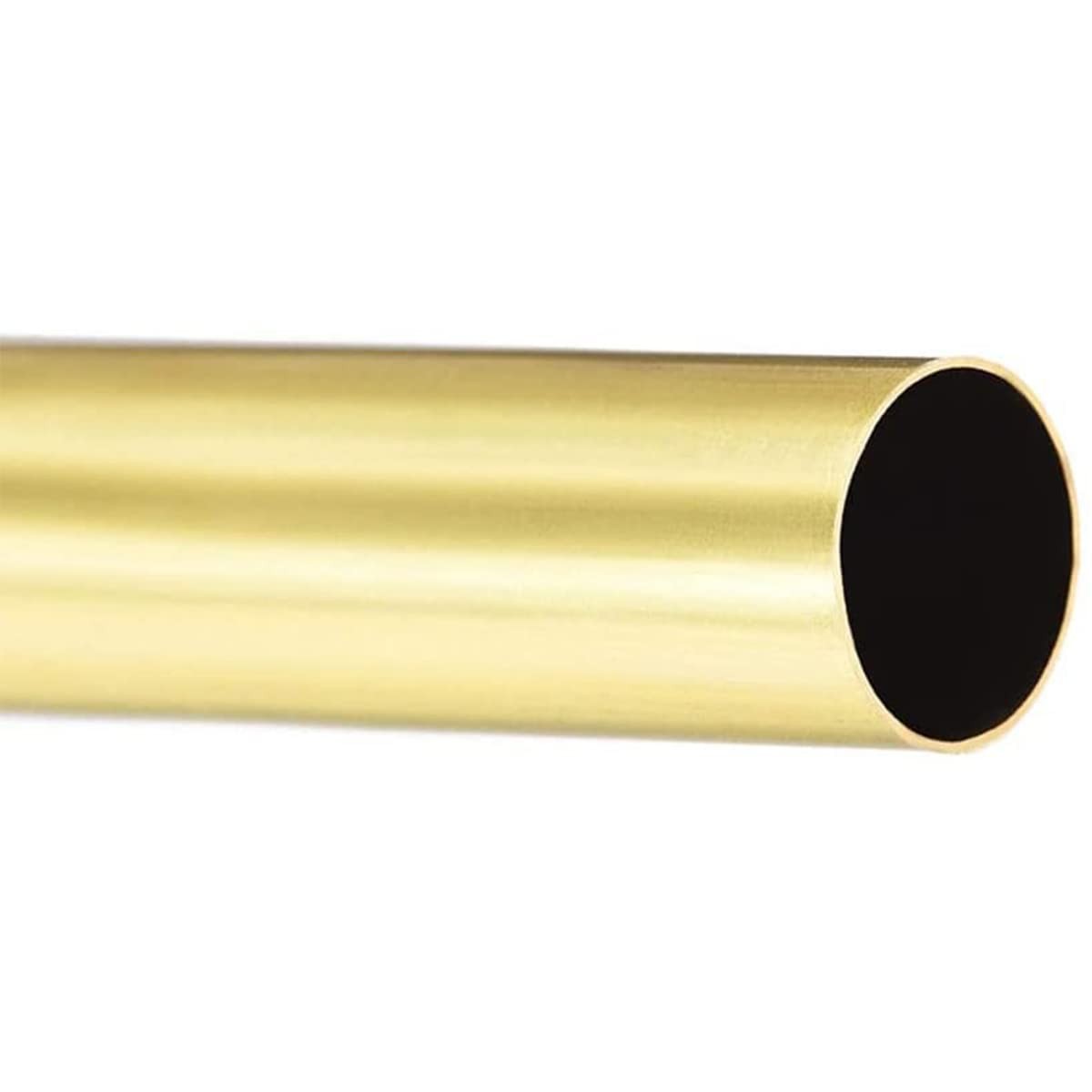 Brass Round Tube H65 Copper Tubes Pipe 200mm Length 25mm OD 2.5mm Wall Thickn...