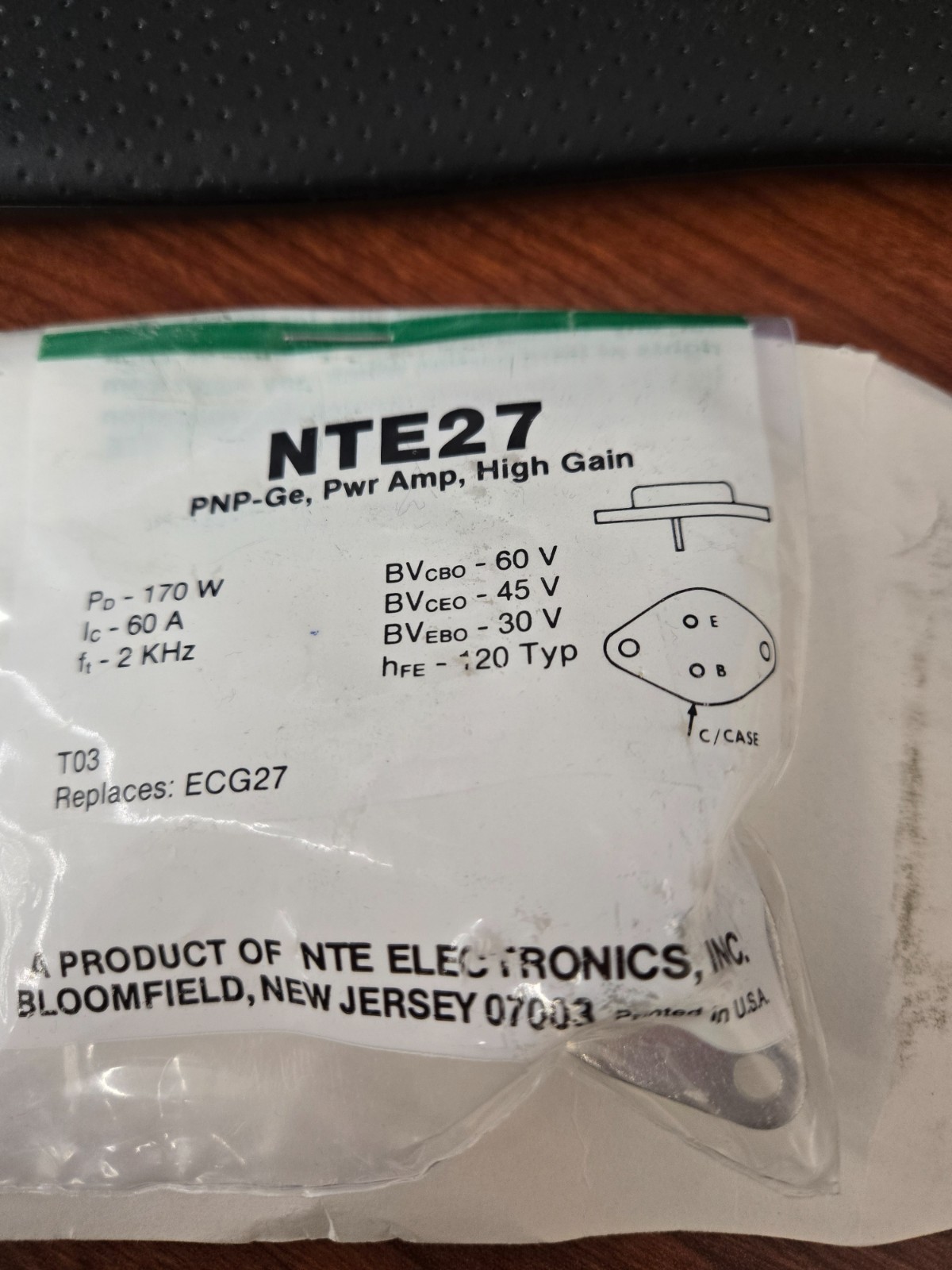NTE27, NTE28, NTE29