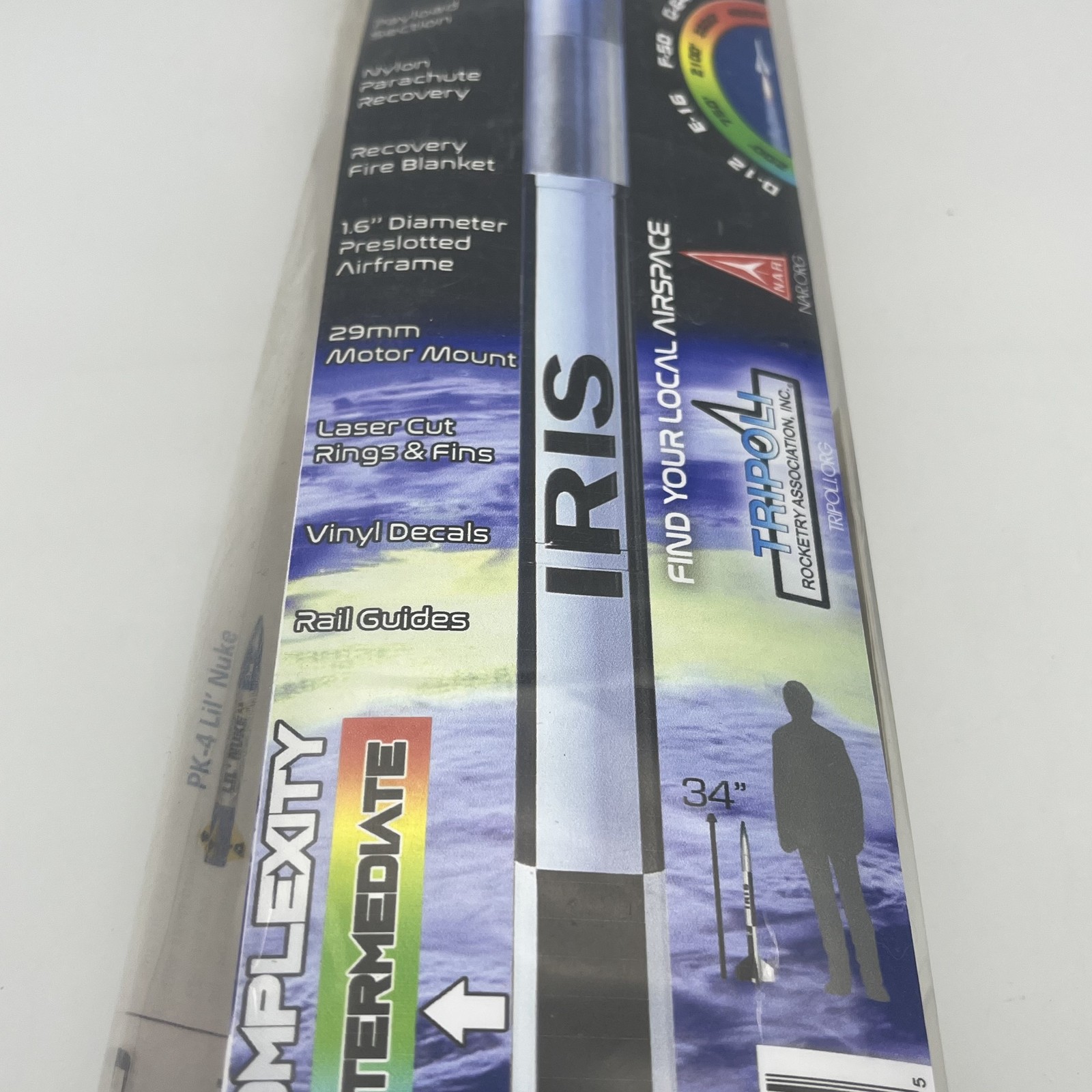 LOC Precision IRIS Intermediate Flying Model Rocket Kit 1.63" IRIS PFY-IRIS